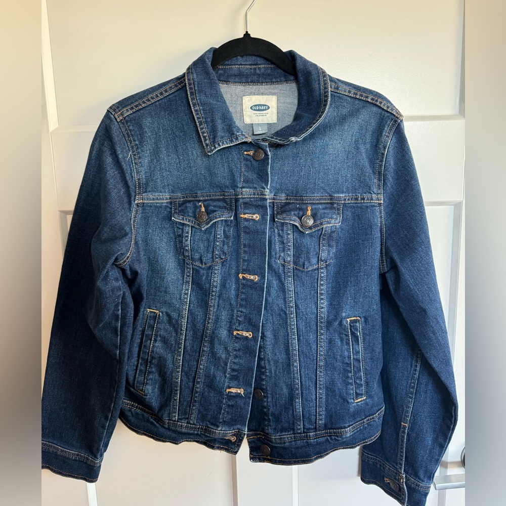 Old Navy, women’s large, jean jacket, like new